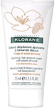 Парфумерія, косметика Крем для видалення волосся на обличчі - Klorane Soothing Hair Removal Cream With Sweet Almond