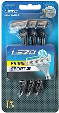 Парфумерія, косметика Одноразовий станок для гоління з трьома лезами, 3 шт. - Lezo Prime Sport 3