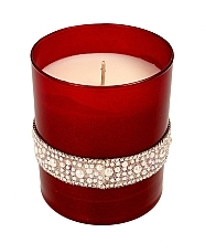 Парфумерія, косметика Ароматична свічка у склянці 8х9,5 см, червона - Artman Crystal Opal Pearl Glass
