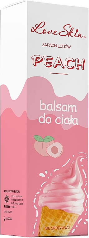 Бальзам для тіла з ароматом персикового морозива - Love Skin Peach Body Balm — фото N3