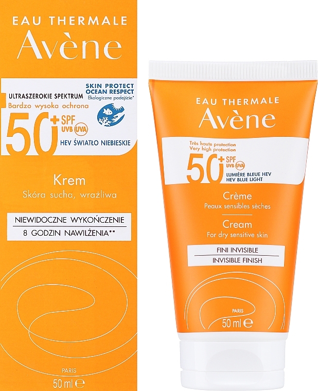 Сонцезахисний крем для сухої шкіри - Avene Tres Haute Protection SPF50+ — фото N2