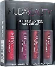 Духи, Парфюмерия, косметика Набор - Huda Beauty The Red Edition Liquid Matte Minis (4 x lipstick/1.9ml)