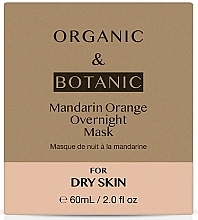 Ночная маска для сухой кожи - Organic & Botanic Mandarin Orange Overnight Mask — фото N2