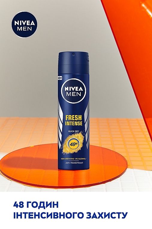 Антиперспірант "Інтенсивна свіжість" - NIVEA MEN Fresh Intense Anti-Perspirant Spray 48H — фото N8