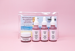 Набор - theBalm To The Rescue Revitalize & Illuminate Skincare Collection (f/ser/30ml + f/oil/30ml + f/ser/30ml + jelly/15ml) — фото N3
