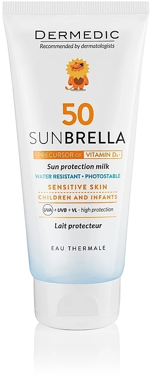 Солнцезащитное молочко для детей - Dermedic Sunbrella Milk SPF 50