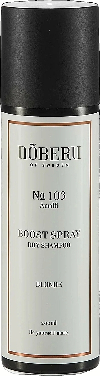 Сухий шампунь для світлого волосся - Noberu of Sweden №103 Amalfi Boost Spray Blond Dry Shampoo — фото N1
