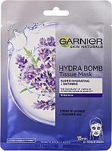 Духи, Парфюмерия, косметика Маска для лица - Garnier Skin Naturals Hydra Bomb Tissue Mask Lavanda