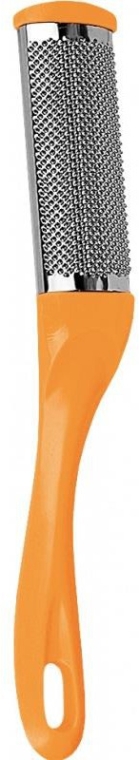Терка для ног, металлическая, оранжевая - Donegal Steel Heel File — фото N1