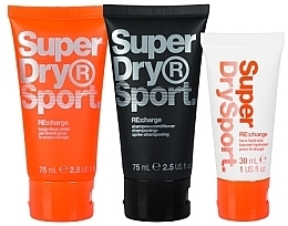 Набор - Superdry Sport Travel Series (sh gel/75ml + shm-cond/75ml + f/cr/30ml + bag) — фото N3