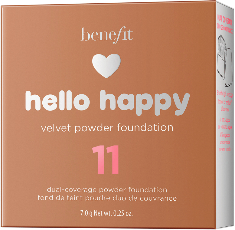 Пудровое тональное средство - Benefit Hello Happy Velvet Powder Foundation — фото N13