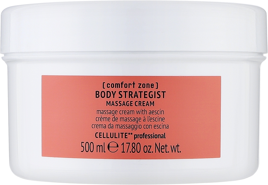 Антицеллюлитный массажный крем для тела c эсцином - Comfort Zone Body Strategist Massage Cream — фото N1