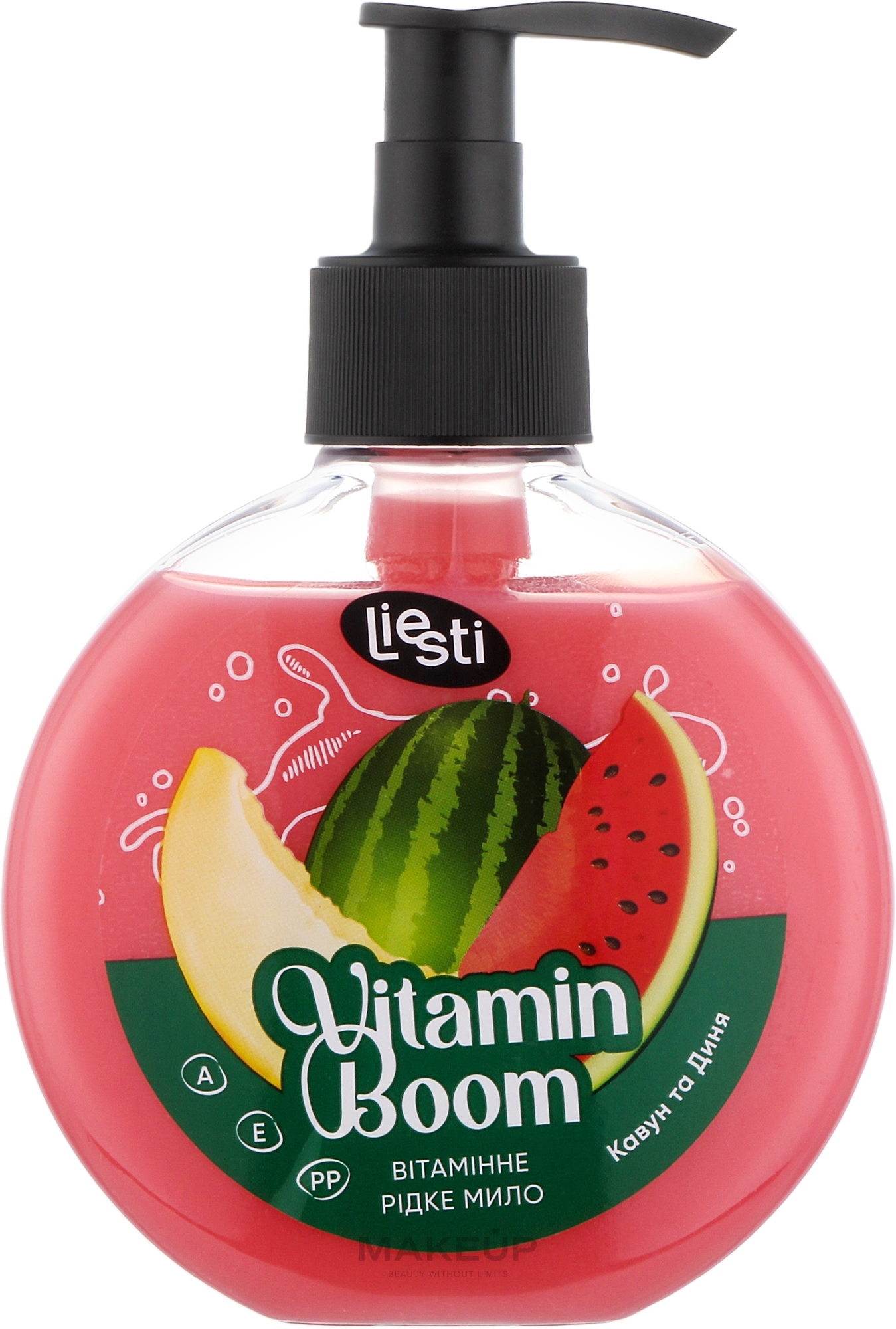 Вітамінне рідке мило "Кавун та Диня" - Liesti  Vitamin Boom Liquid Soap — фото 200ml