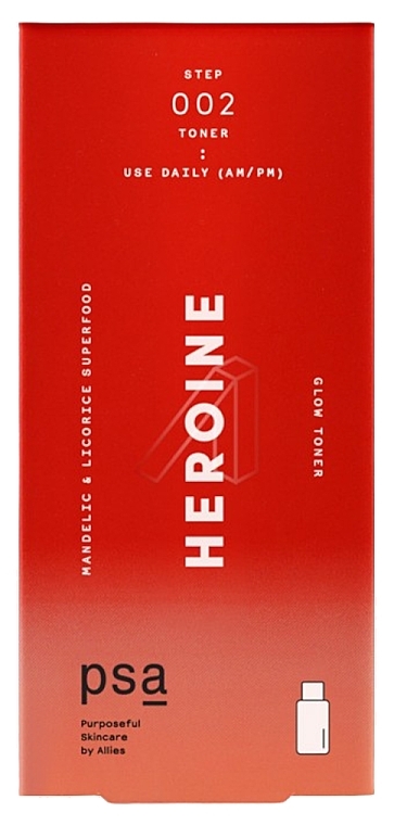 Тонер суперпитательный с миндальной кислотой - PSA Heroine Mandelic & Licorice Superfood Glow Tone — фото N2