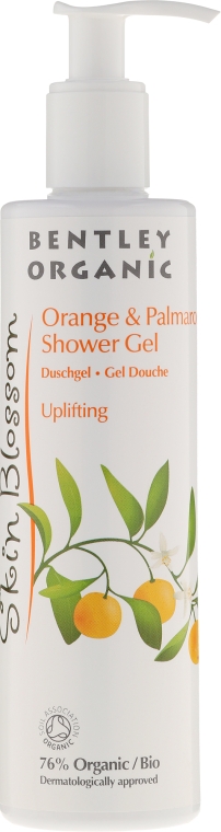 Гель для душа "Апельсин и пальмароза" - Bentley Organic Skin Blossom Orange & Palmarosa Shower Gel — фото N1