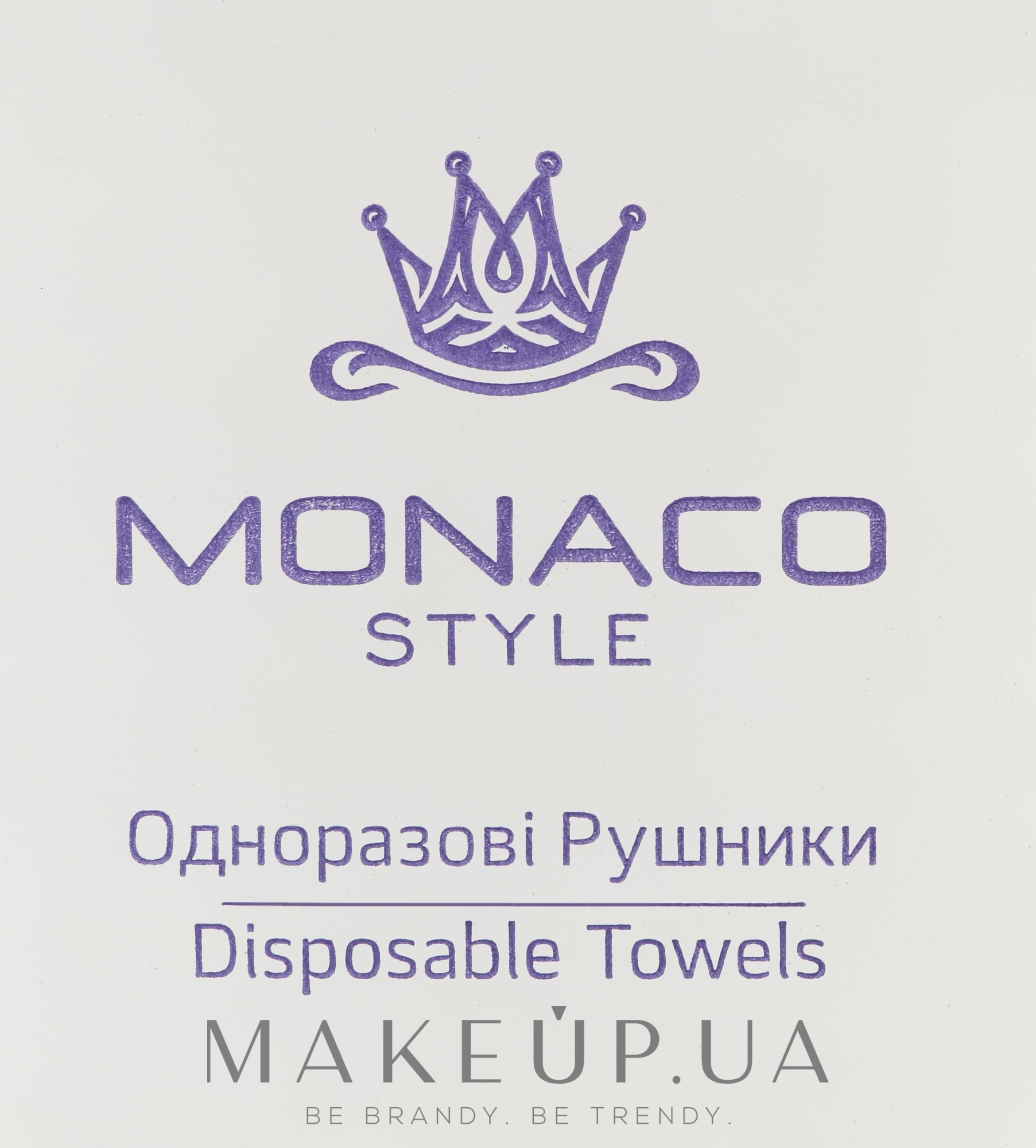 Рушники одноразові, 40х70 см, складені, сітка, 50 шт. - Monaco Style — фото 50шт