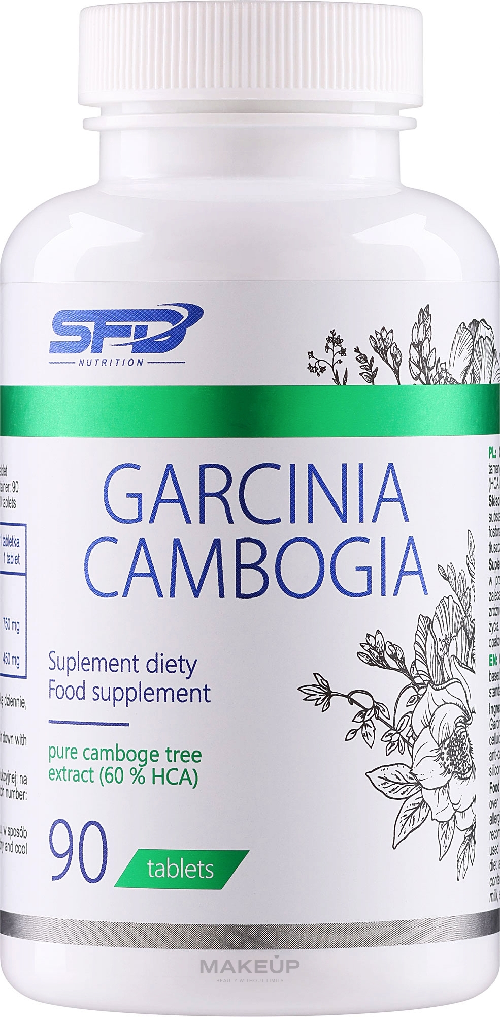 Харчова добавка "Гарцинія камбоджійська" - SFD Nutrition Garcinia Cambogia — фото 90шт