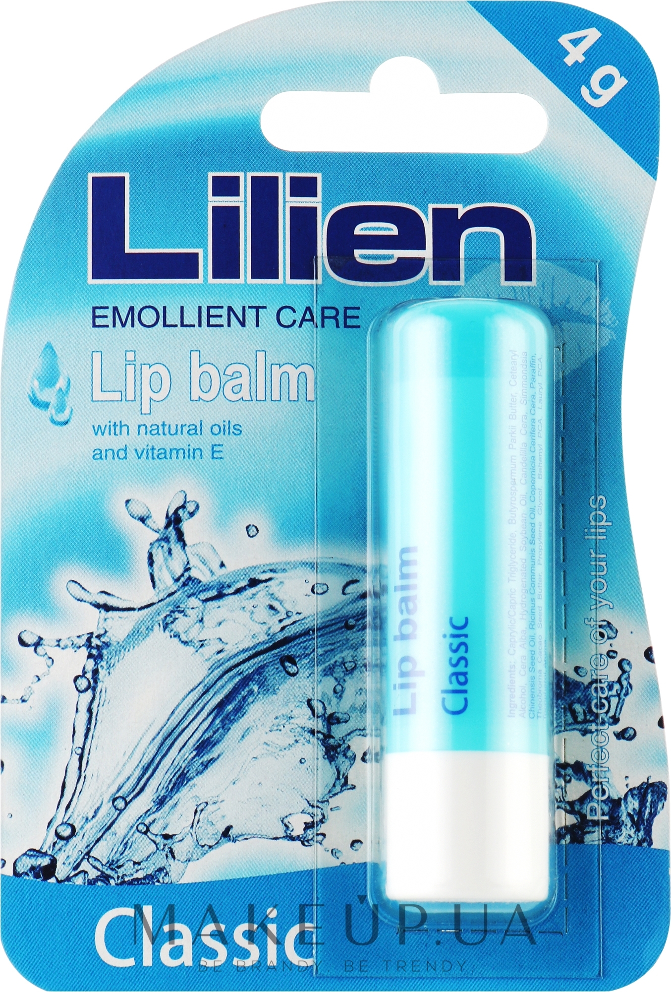 Бальзам для губ із натуральними оліями і вітаміном Е - Lilien Lip Balm Classic — фото 4g