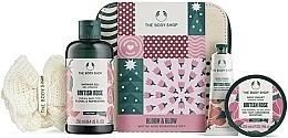 Духи, Парфюмерия, косметика Набор, 5 продуктов - The Body Shop Bloom & Glow British Rose Essentials Gift