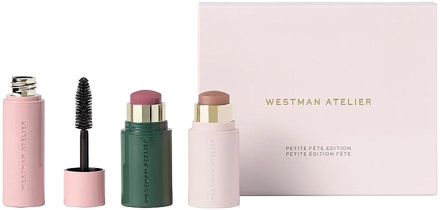 Набор - Westman Atelier Petite Fete Edition (blush/2,5g + highl/2,5g + mascara/4,5ml) — фото N1