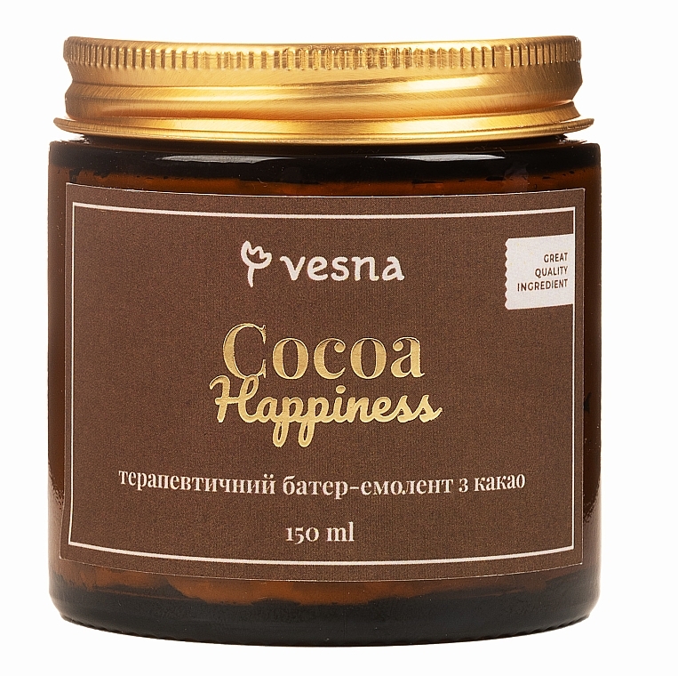 Терапевтический баттер-эмолент с какао - Vesna Cocoa Happiness  — фото N1