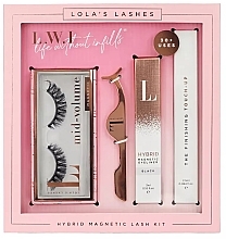 Духи, Парфюмерия, косметика Набор - Lola's Lashes Icons Only Hybrid Magnetic Eyelash Kit (eyeliner/3ml + remover/2.5ml + eyelashes/2pcs + applicator)