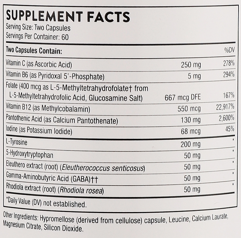 Диетическая добавка "Поддержка нервной системы", капсулы - Thorne Research Deproloft-HF — фото N3