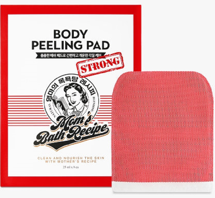 Пілінг для тіла - Mom's Bath Recipe Body Peeling Pad Strong — фото N2