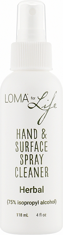 Антисептик для рук и поверхностей с травами - Loma For Life Hand & Surface Spray Cleaner Herbal 75% Isopropyl Alcohol — фото N3