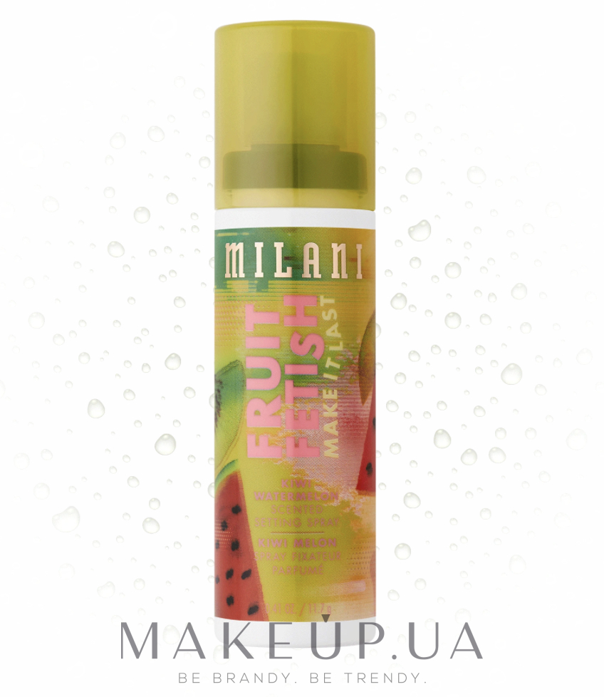 Фиксирующий спрей для макияжа - Milani Fruit Fetish Make It Last Setting Spray — фото Kiwi Watermelon
