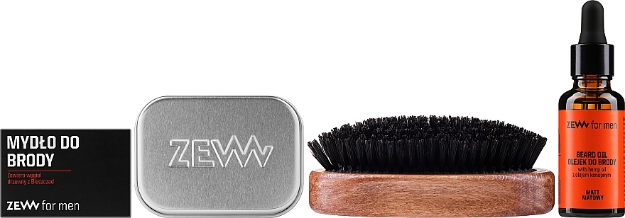 Набор - Zew For Men (oil/30ml + soap/85ml + brush/1pcs + soap/holder/1pcs) — фото N2