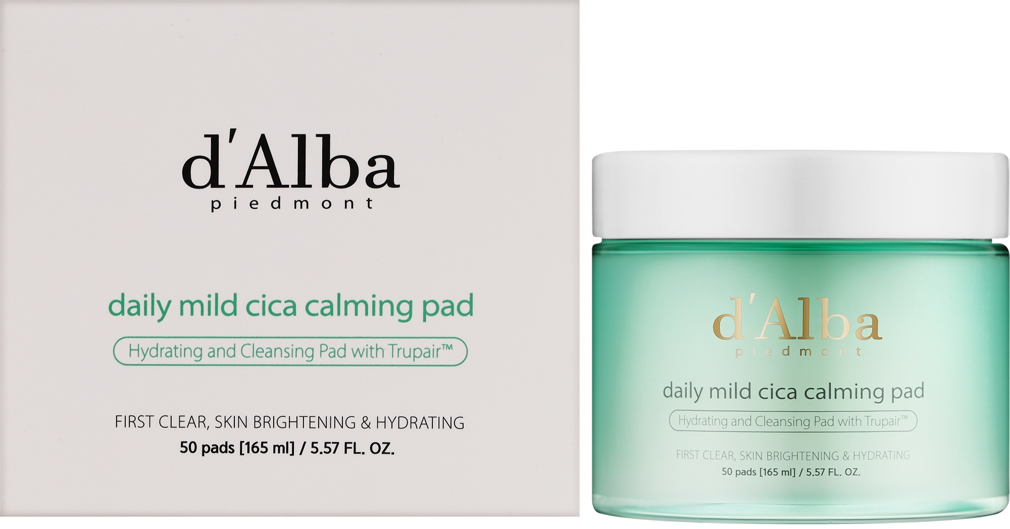 Успокаивающие пэды для лица - D'Alba Daily Mild Cica Calming Pad — фото 50шт