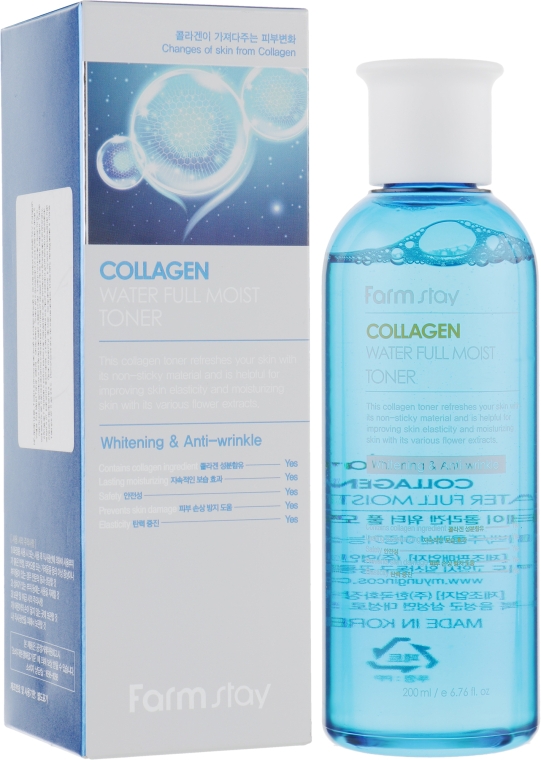 Зволожувальний тонер з колагеном - FarmStay Collagen Water Full Moist Toner