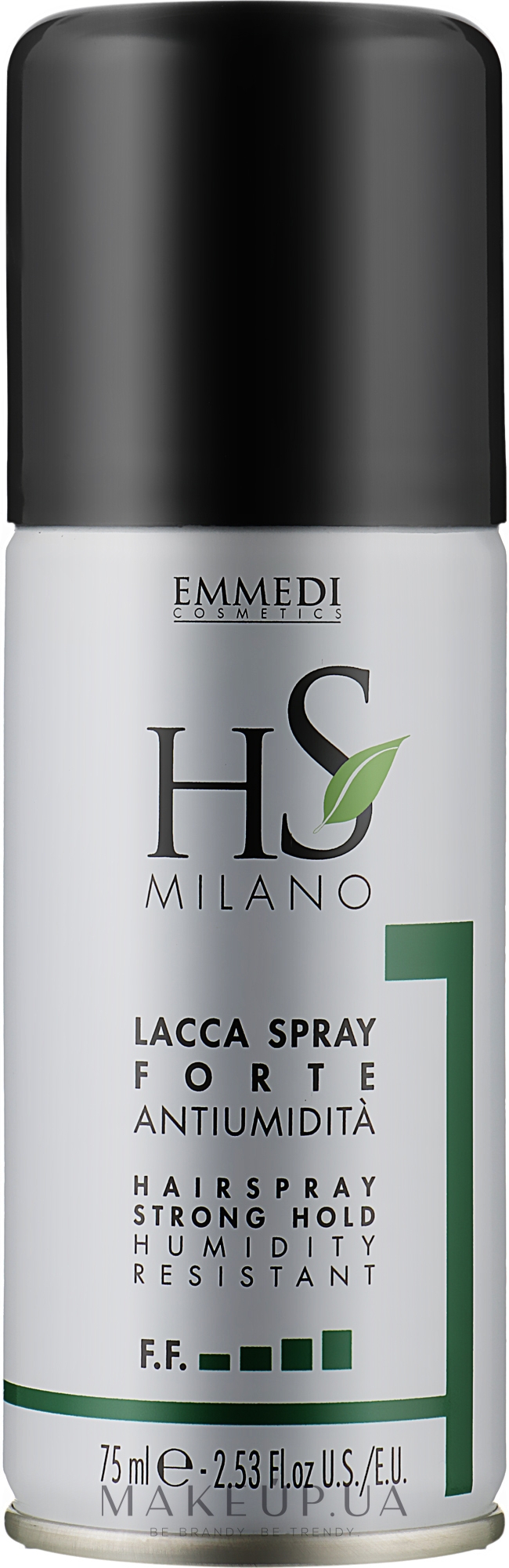 Лак для волосся сильної фіксації - HS Milano Hairspray Strong Hold — фото 75ml