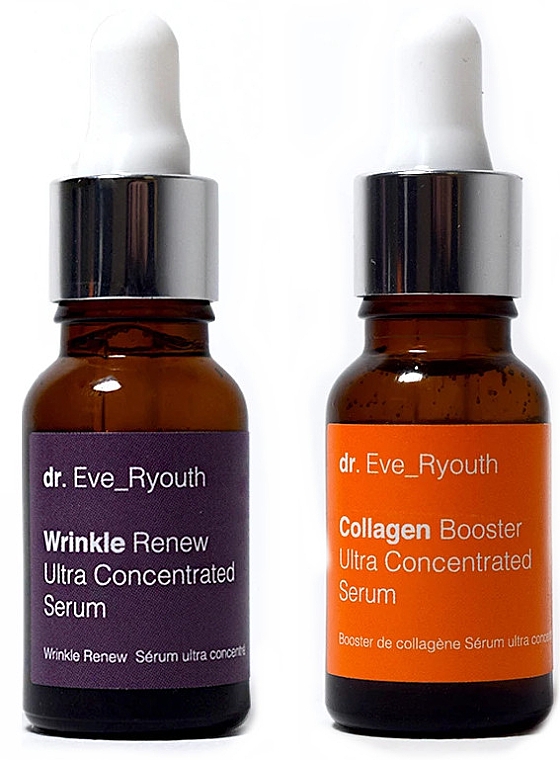 Набір - Dr. Eve_Ryouth Collagen Plump & Wrinkle Renew Serum Set (ser/2x15ml) — фото N1