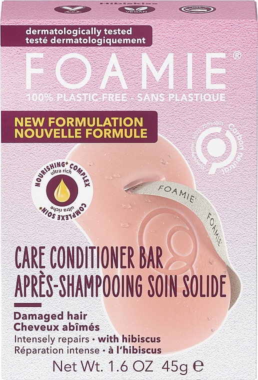 Твердий кондиціонер для волосся - Foamie Hibiskiss Care Conditioner Bar — фото N1