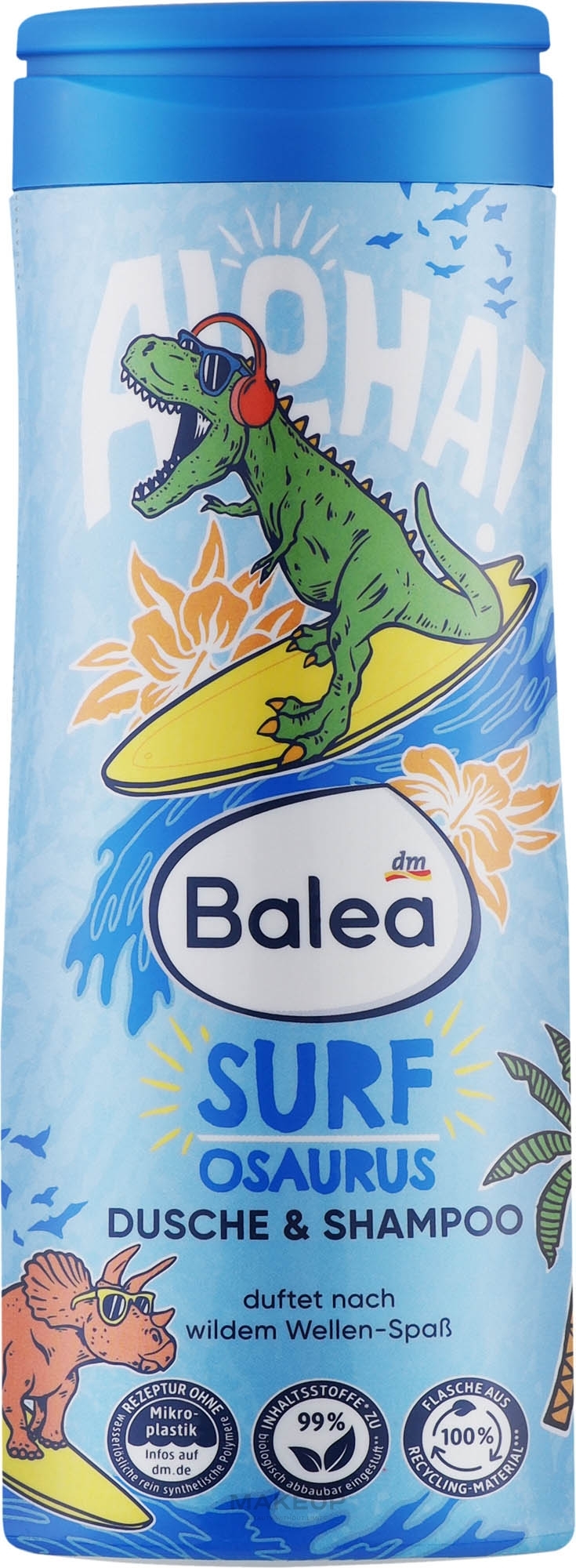 Детский шампунь-гель для душа 2 в 1 - Balea Surf Оsaurus — фото 300ml