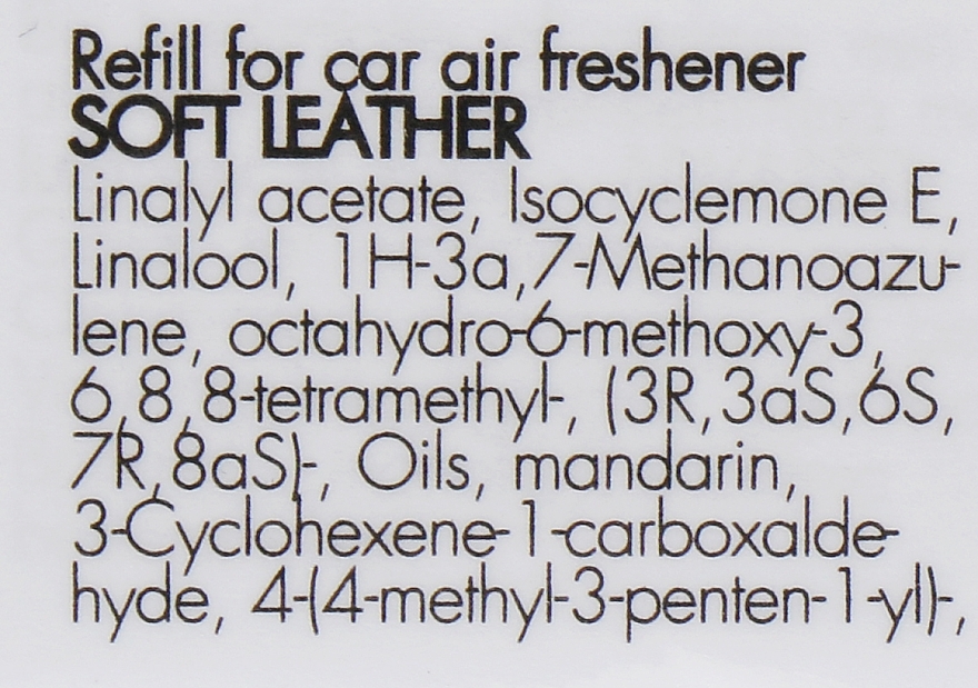 Картридж для аромадифузора в авто "Мягкая кожа" - Millefiori Milano Icon Refill Soft Leather — фото N2