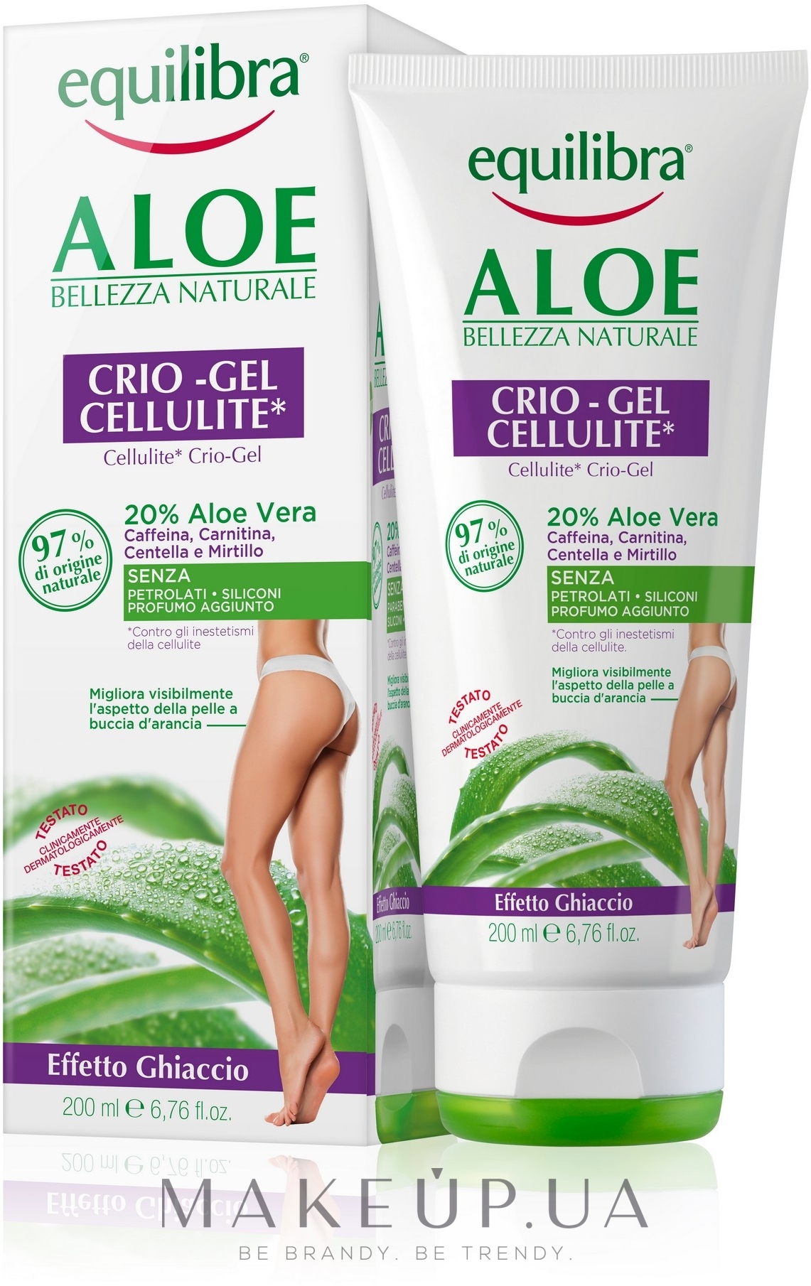 Гель для тела - Equilibra Special Body Care Line Aloe Crio-Gel Cellulite — фото 200ml