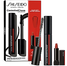 Набор - Shiseido ControlledChaos Mascara Set (mascara/11.5ml + lip/stick/2.5g) — фото N1