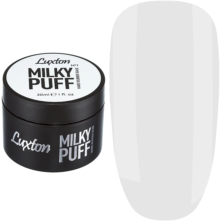 Камуфлирующее каучуковое молочное базовое покрытие (широкая банка) - Luxton Milky Puff