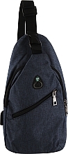 Парфумерія, косметика Рюкзак з одним плечовим ременем та USB роз'ємом - CS BP-003 17*33*9см, Синій