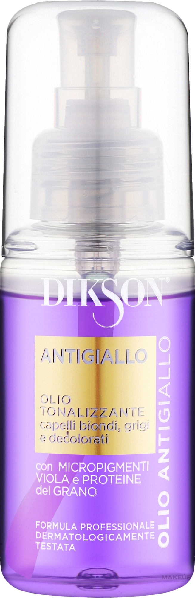 Тонирующее масло для светлых волос - Dikson Antigiallo Toning Oil — фото 75ml