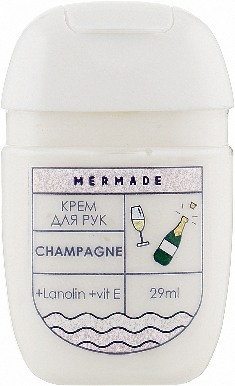 Крем для рук з ланоліном - Mermade Champagne Travel Size — фото N1