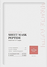Тканинна маска для обличчя з пептидами - Village 11 Factory Miracle Youth Cleansing Sheet Mask Peptide — фото N1