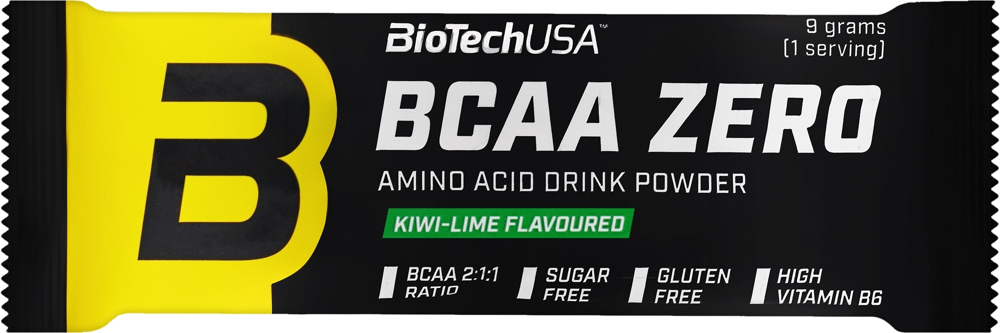 Комплекс аминокислот в порошке "Киви-лайм" - BioTechUSA BCAA Zero Kiwi-Lime Amino Acid Drink Powder — фото 9g