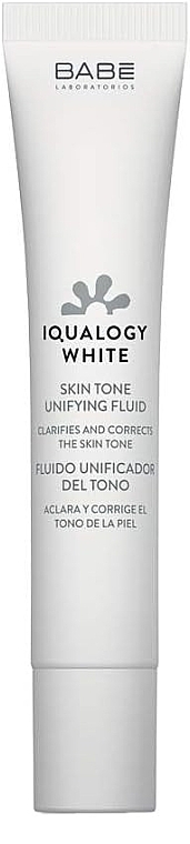 Флюид, выравнивающий тон кожи лица - Babe Laboratorios Iqualogy White Intensive Skin Tone Unifying Fluid — фото N1