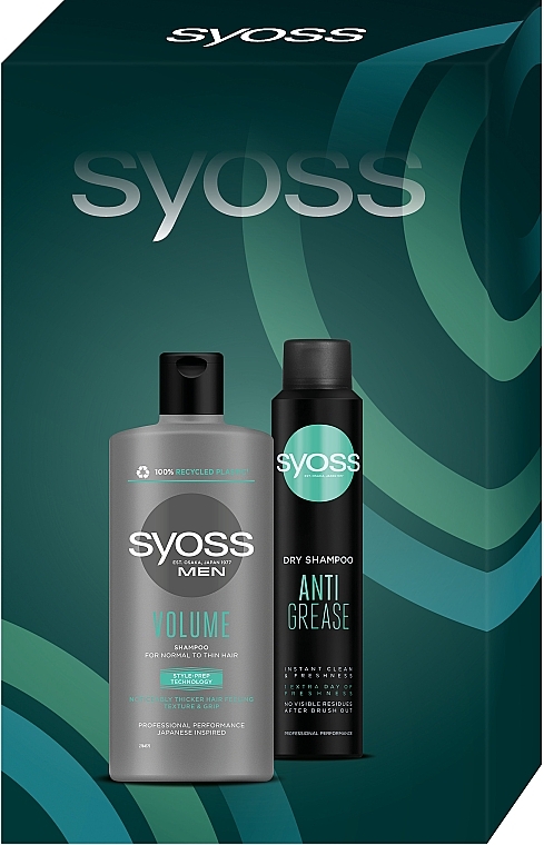 Набір "For men. Clean & Freshness" - Syoss (shm/440ml + shmp/dry/200ml) — фото N3