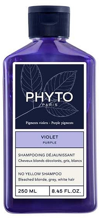 Шампунь для нейтралізації жовтизни волосся - Phyto Purple No Yellow Shampoo — фото N1