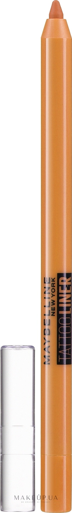 Гелевий олівець для повік - Maybelline New York Tattoo Liner — фото 303 - Orange Flash